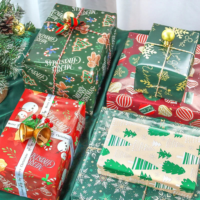 6 Pack of Festive Wrapping Paper