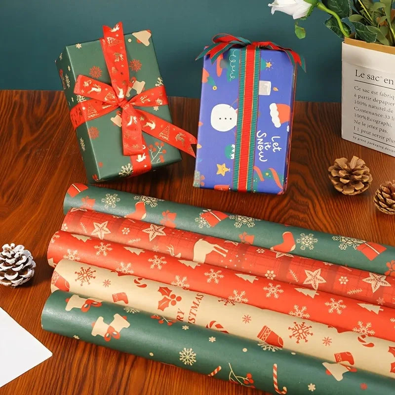 Large Christmas Wrapping Paper Bundles