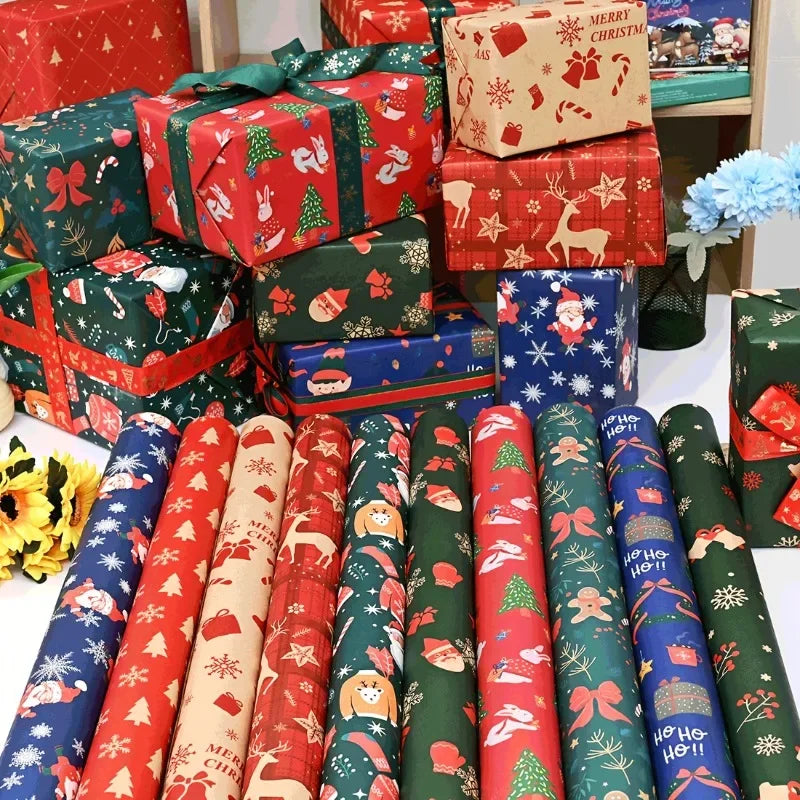 Large Christmas Wrapping Paper Bundles
