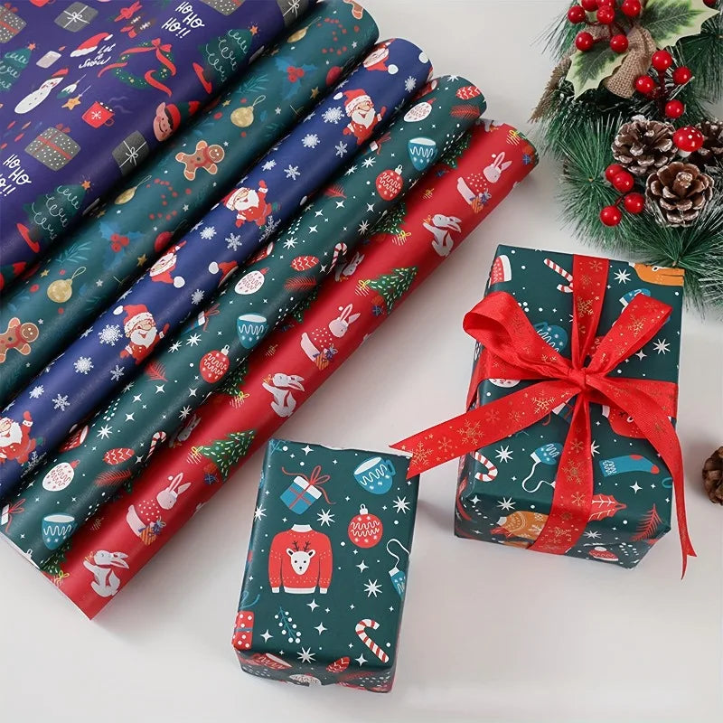Large Christmas Wrapping Paper Bundles