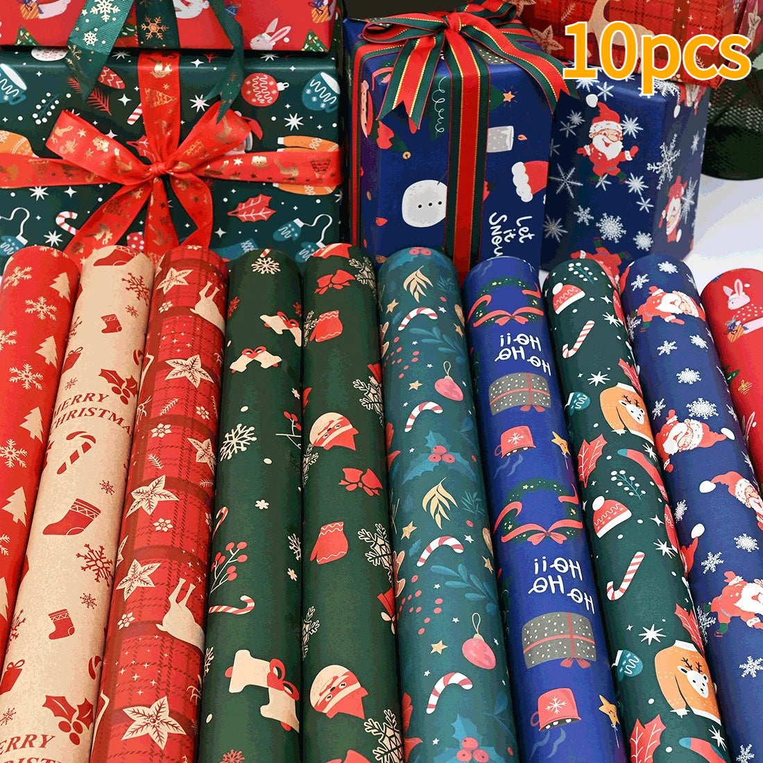 Large Christmas Wrapping Paper Bundles